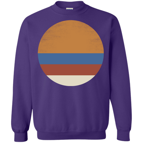 Sweatshirts Purple / S 70s Sun Crewneck Sweatshirt