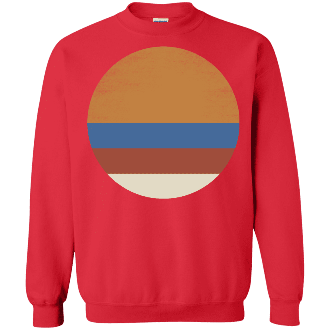 Sweatshirts Red / S 70s Sun Crewneck Sweatshirt