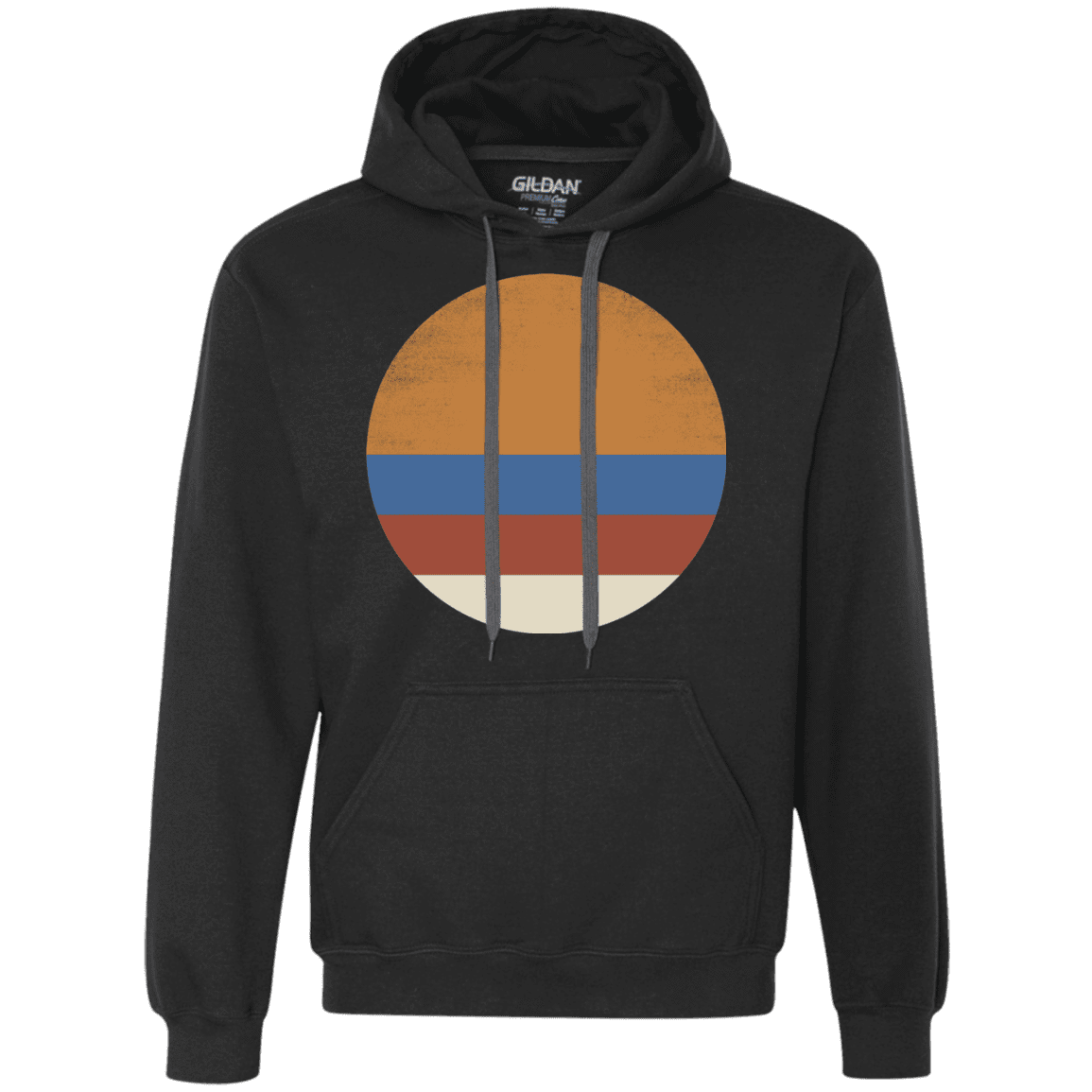 Sweatshirts Black / S 70s Sun Premium Fleece Hoodie