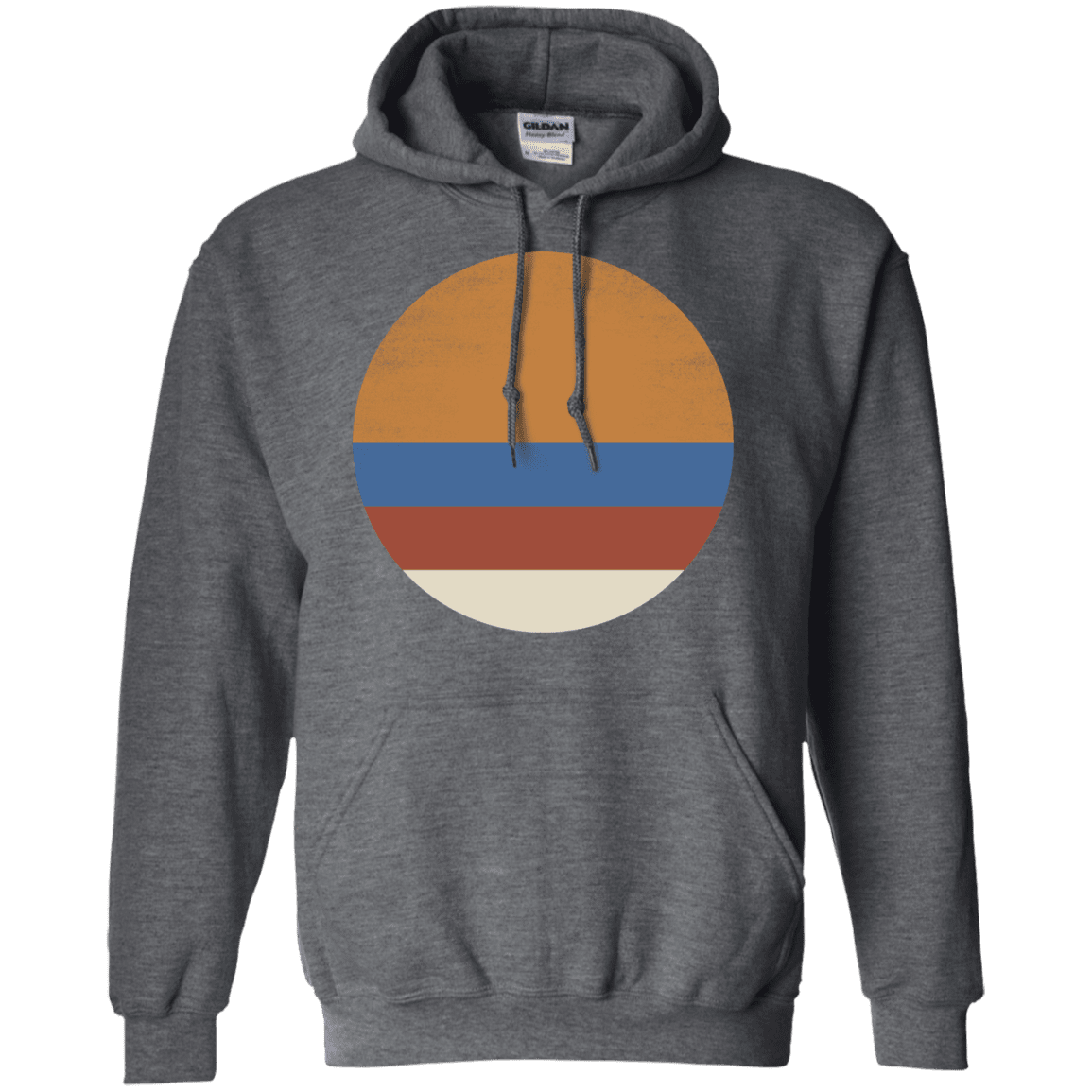 Sweatshirts Dark Heather / S 70s Sun Pullover Hoodie