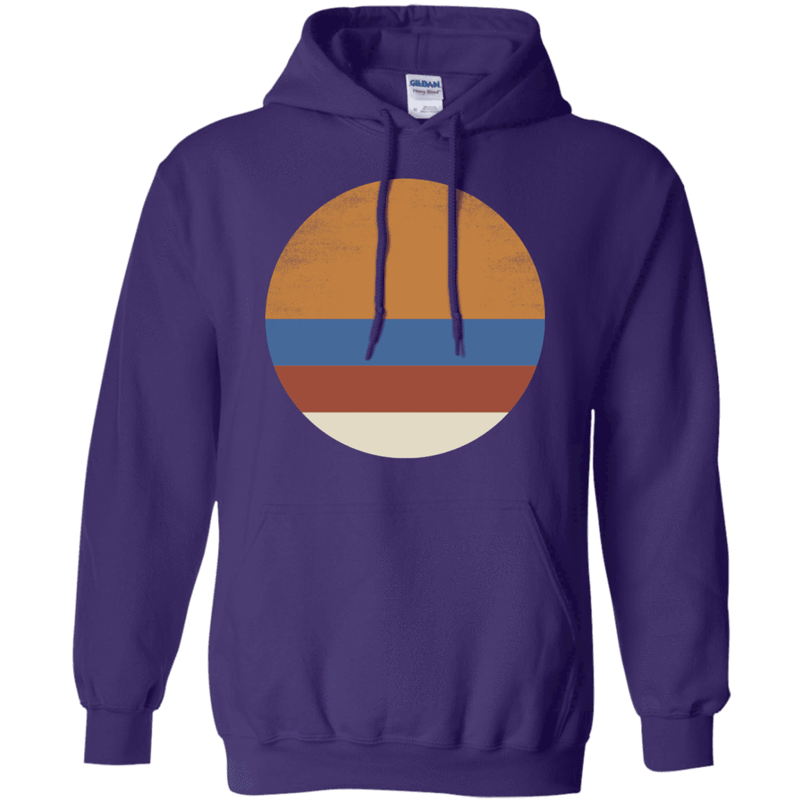 Sweatshirts Purple / S 70s Sun Pullover Hoodie