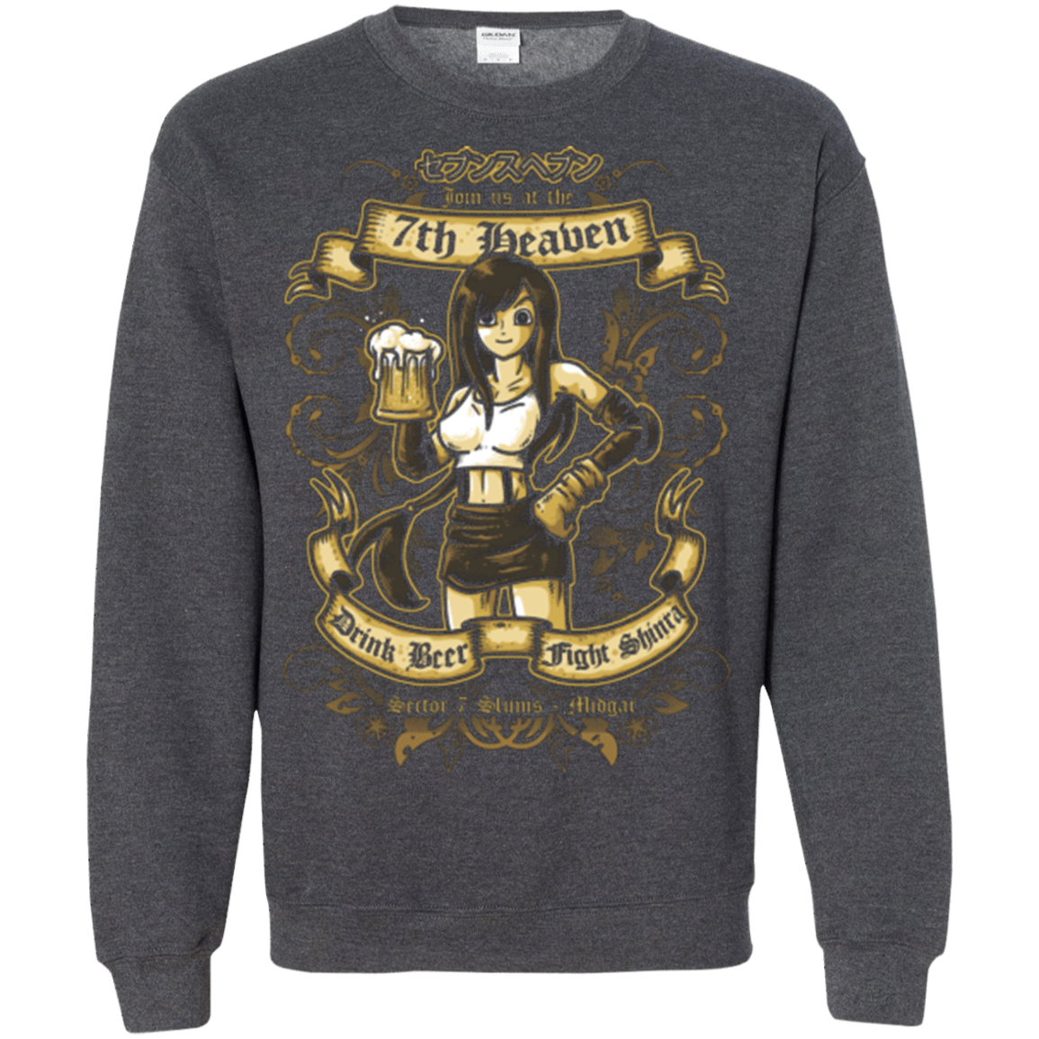 Sweatshirts Dark Heather / Small 7TH HEAVEN Crewneck Sweatshirt