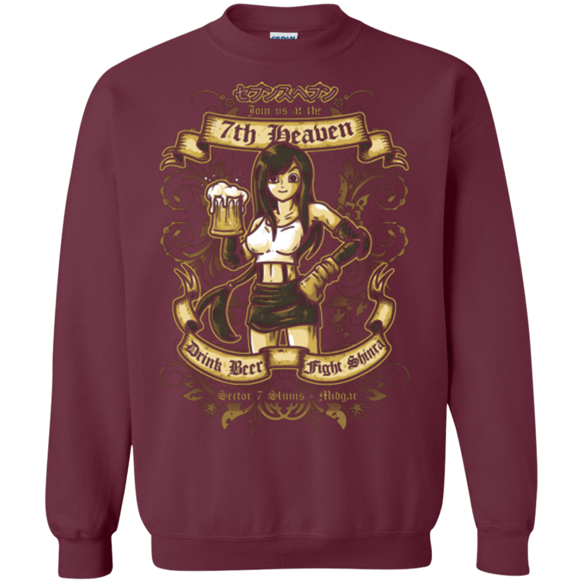 Sweatshirts Maroon / Small 7TH HEAVEN Crewneck Sweatshirt