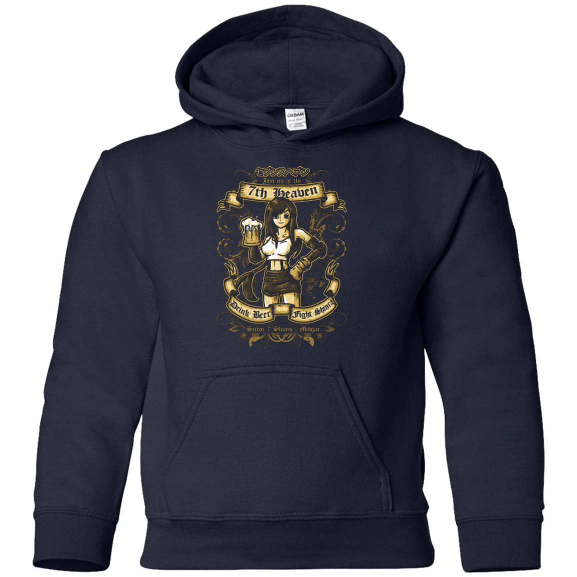 Sweatshirts Navy / YS 7TH HEAVEN Youth Hoodie