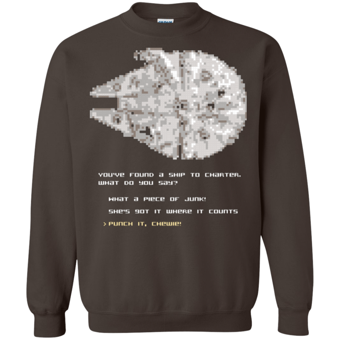 Sweatshirts Dark Chocolate / Small 8-Bit Charter Crewneck Sweatshirt