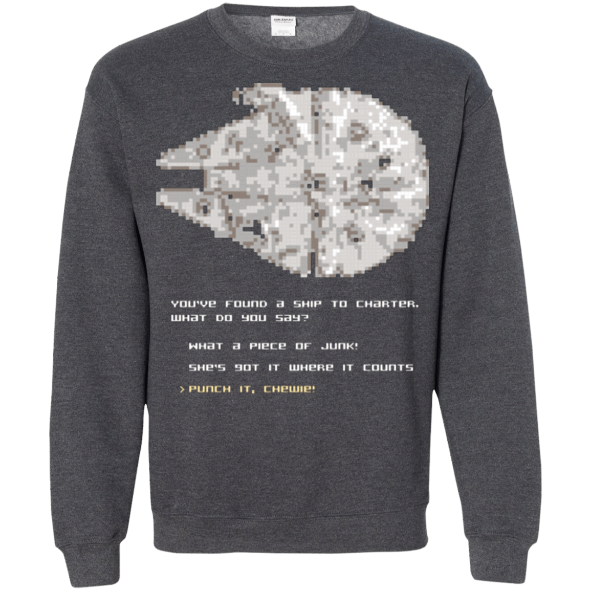 Sweatshirts Dark Heather / Small 8-Bit Charter Crewneck Sweatshirt