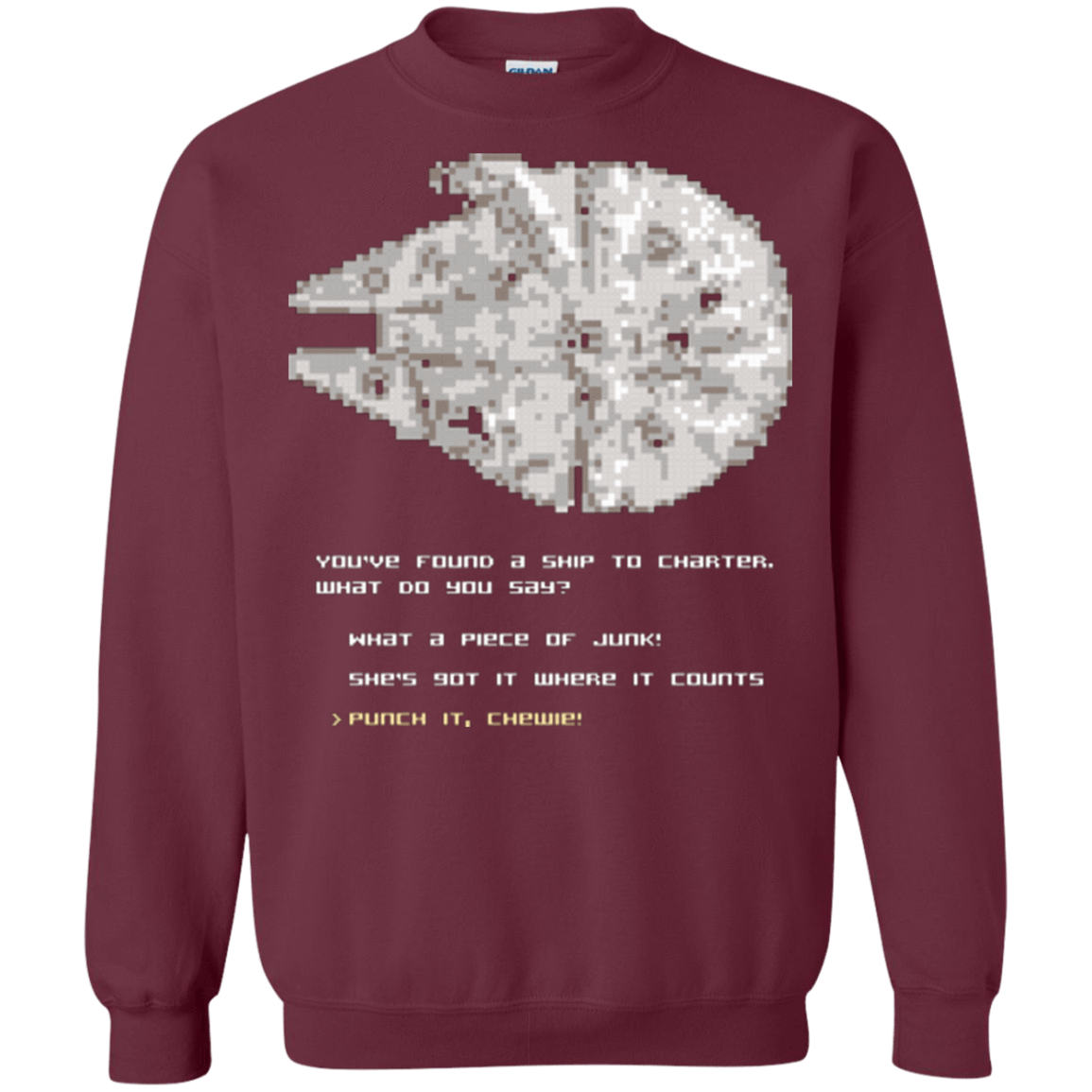 Sweatshirts Maroon / Small 8-Bit Charter Crewneck Sweatshirt