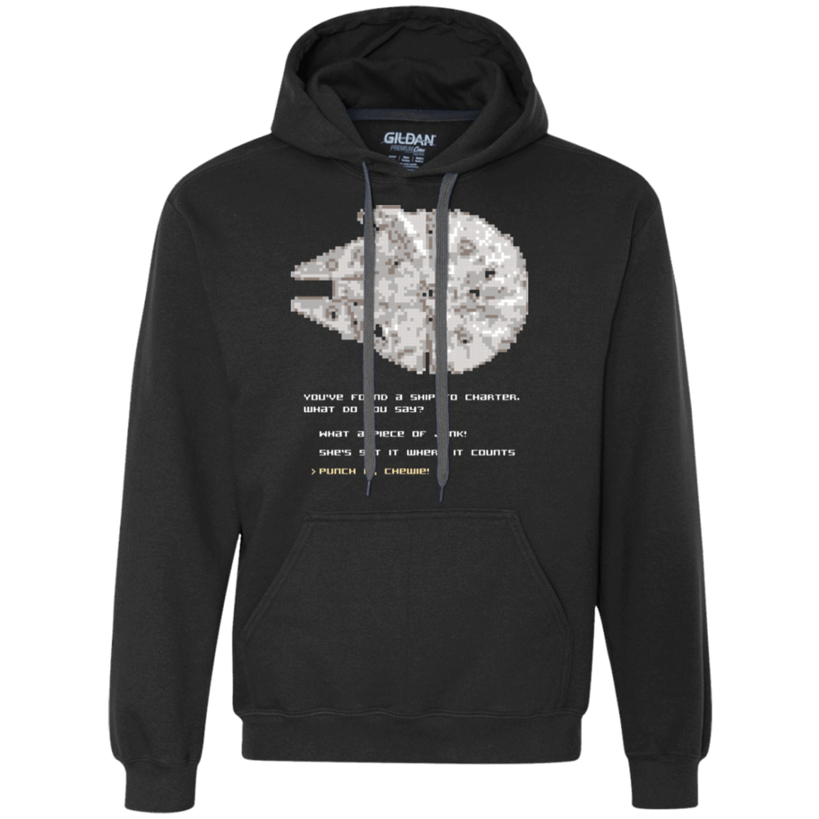 Sweatshirts Black / Small 8-Bit Charter Premium Fleece Hoodie