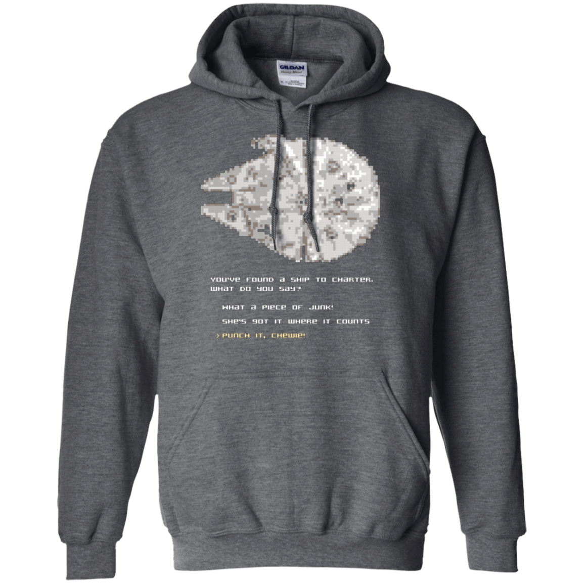 Sweatshirts Dark Heather / Small 8-Bit Charter Pullover Hoodie