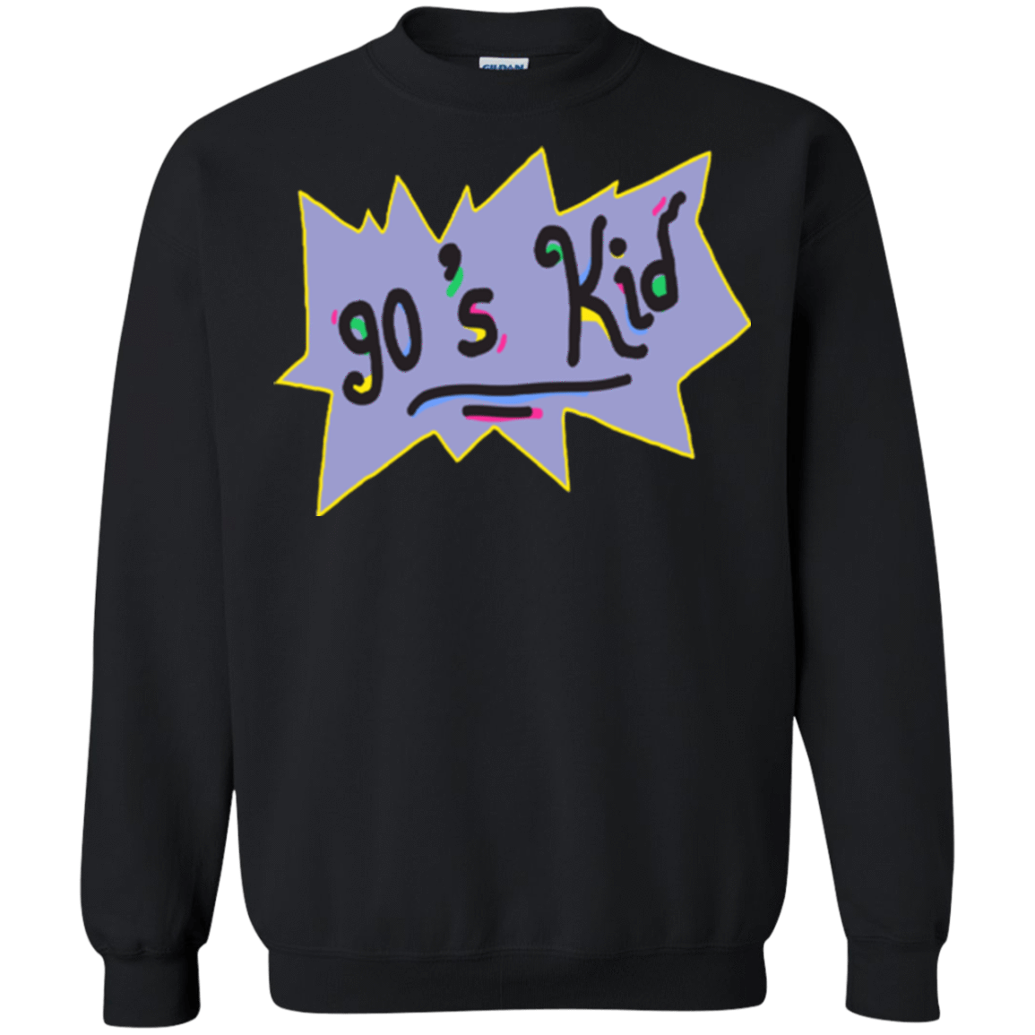 Sweatshirts Black / Small 90's Kid Crewneck Sweatshirt