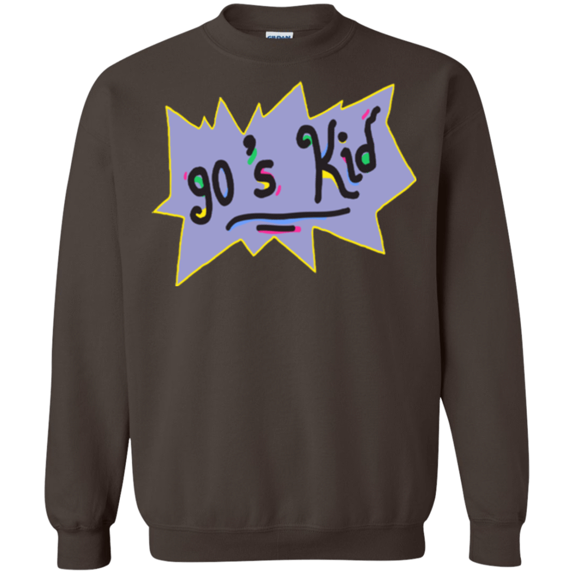 Sweatshirts Dark Chocolate / Small 90's Kid Crewneck Sweatshirt