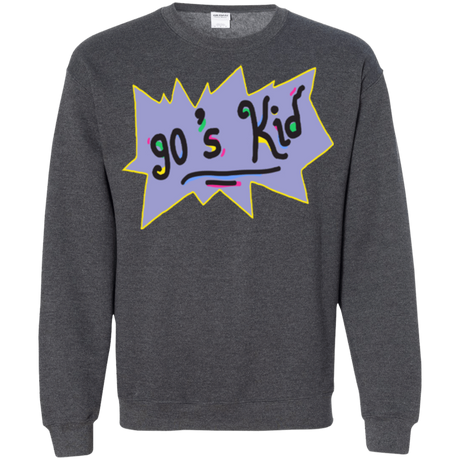 Sweatshirts Dark Heather / Small 90's Kid Crewneck Sweatshirt