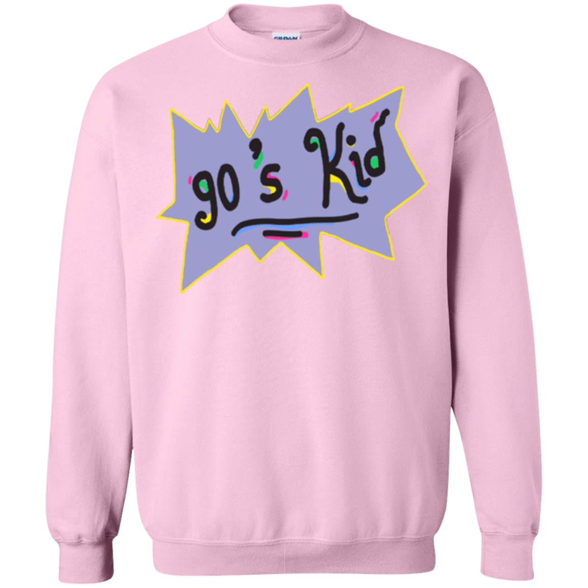 Sweatshirts Light Pink / Small 90's Kid Crewneck Sweatshirt
