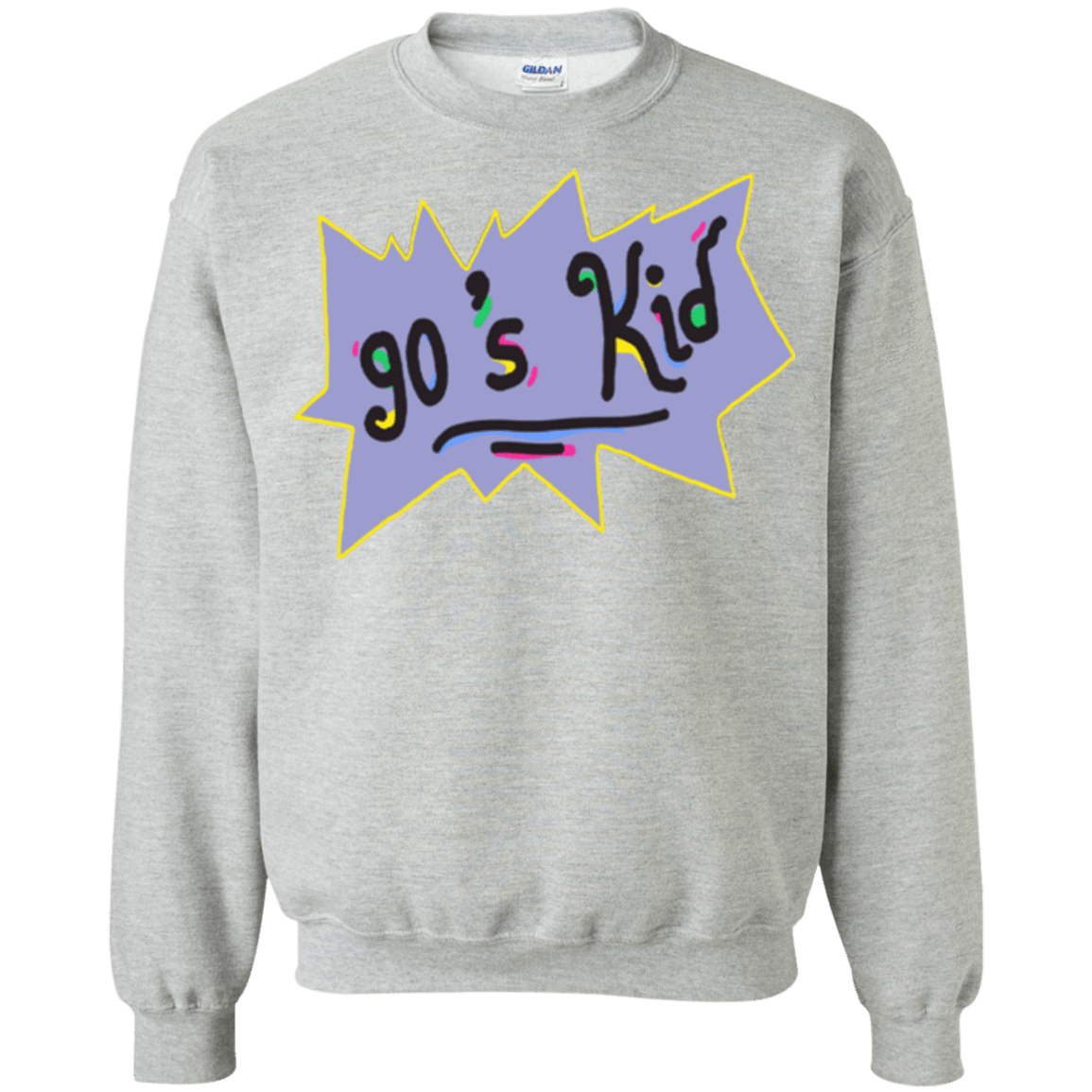 Sweatshirts Sport Grey / Small 90's Kid Crewneck Sweatshirt