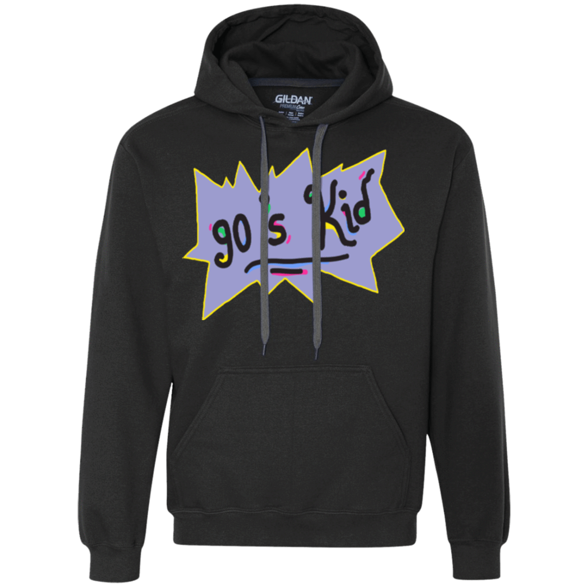 Sweatshirts Black / Small 90's Kid Premium Fleece Hoodie