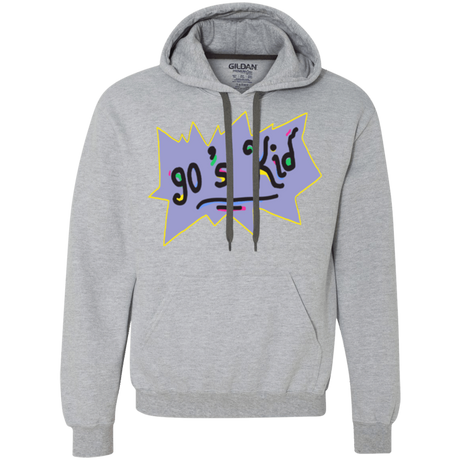 Sweatshirts Sport Grey / Small 90's Kid Premium Fleece Hoodie