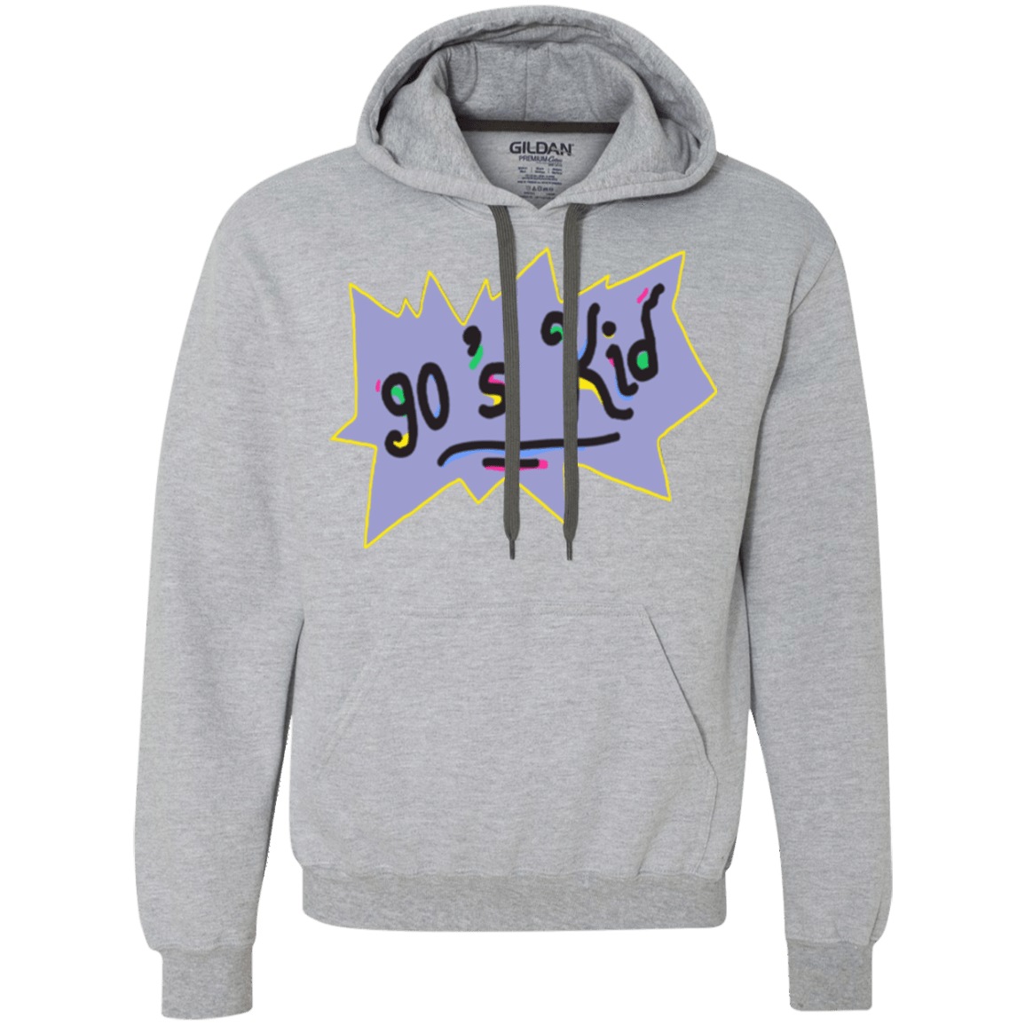 Sweatshirts Sport Grey / Small 90's Kid Premium Fleece Hoodie