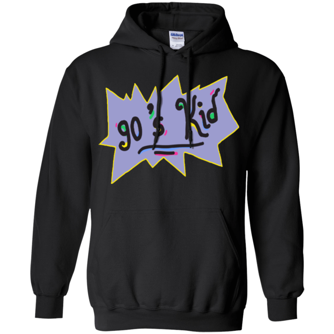 Sweatshirts Black / Small 90's Kid Pullover Hoodie