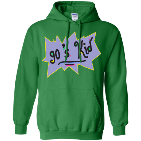 Sweatshirts Irish Green / Small 90's Kid Pullover Hoodie