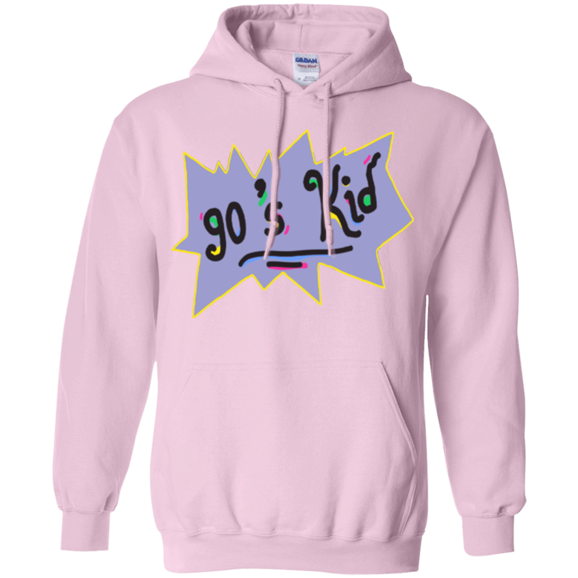 Sweatshirts Light Pink / Small 90's Kid Pullover Hoodie