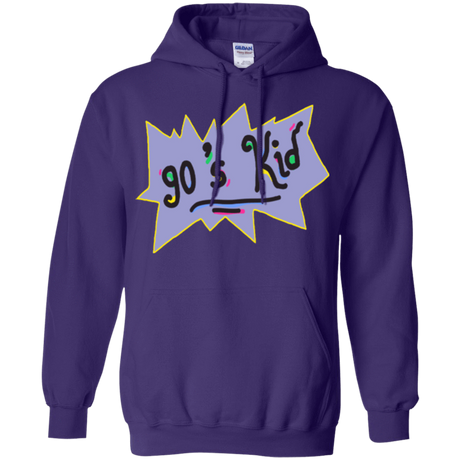 Sweatshirts Purple / Small 90's Kid Pullover Hoodie