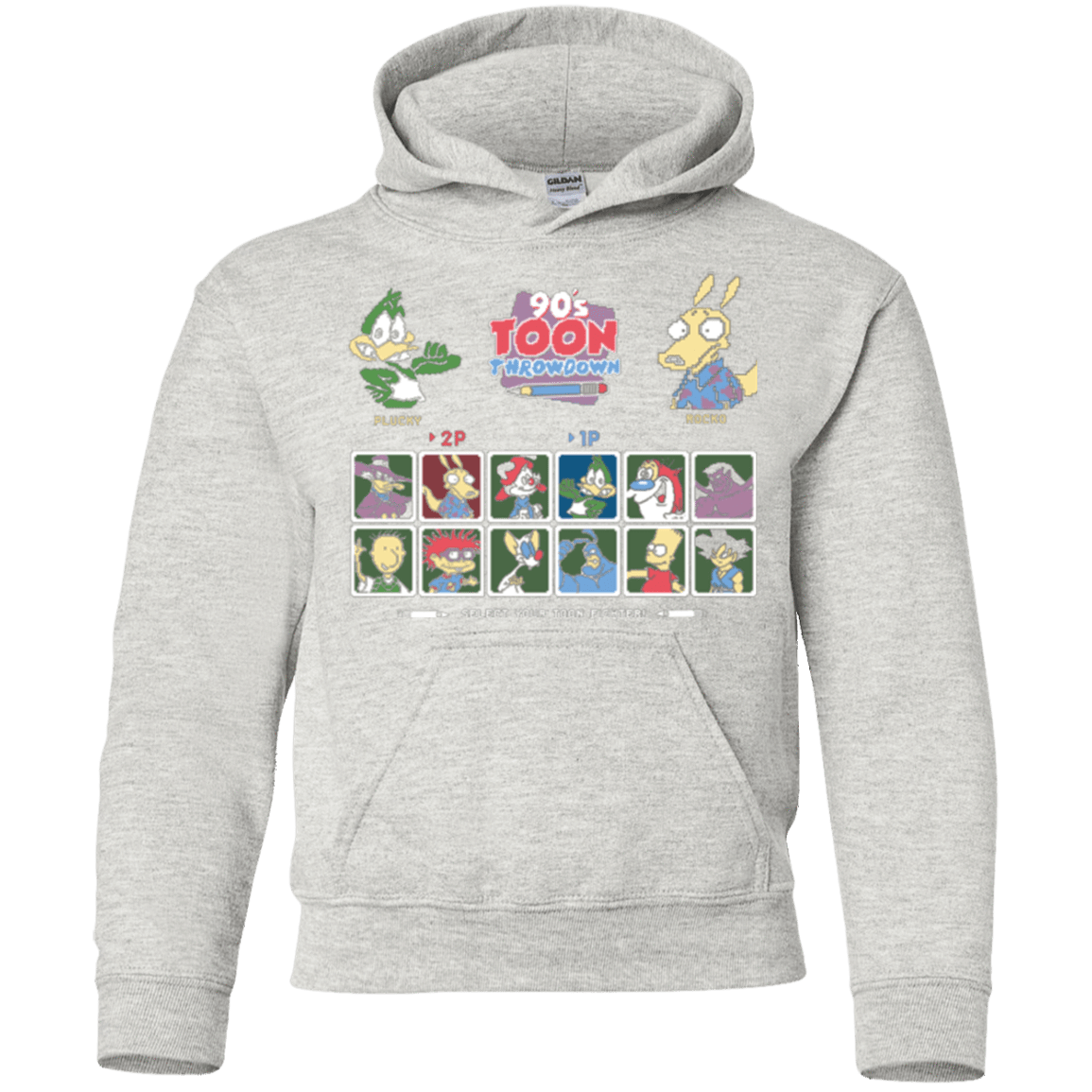 Sweatshirts Ash / YS 90s Toon Throwdown Youth Hoodie