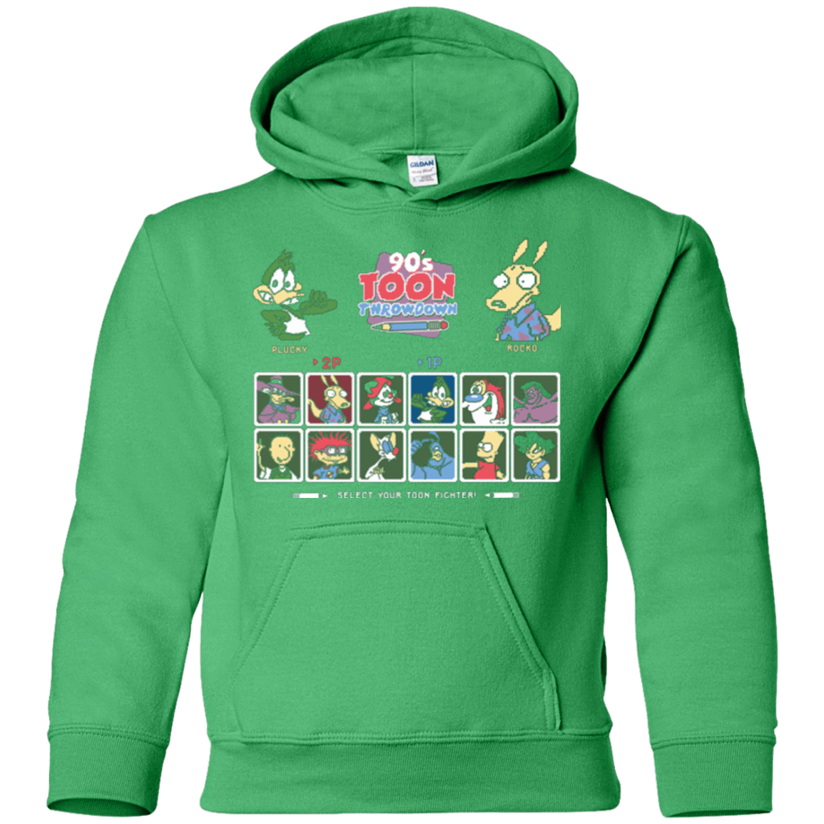 Sweatshirts Irish Green / YS 90s Toon Throwdown Youth Hoodie