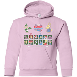 Sweatshirts Light Pink / YS 90s Toon Throwdown Youth Hoodie