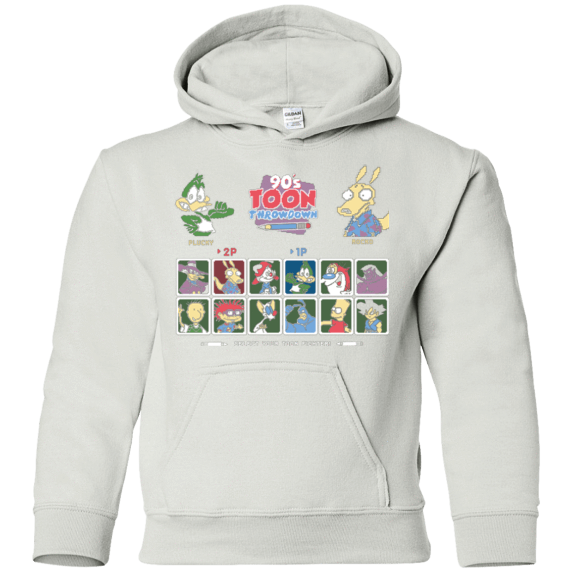 Sweatshirts White / YS 90s Toon Throwdown Youth Hoodie