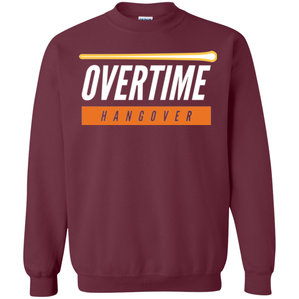 Sweatshirts Maroon / Small 99 Percent Hangover Crewneck Sweatshirt