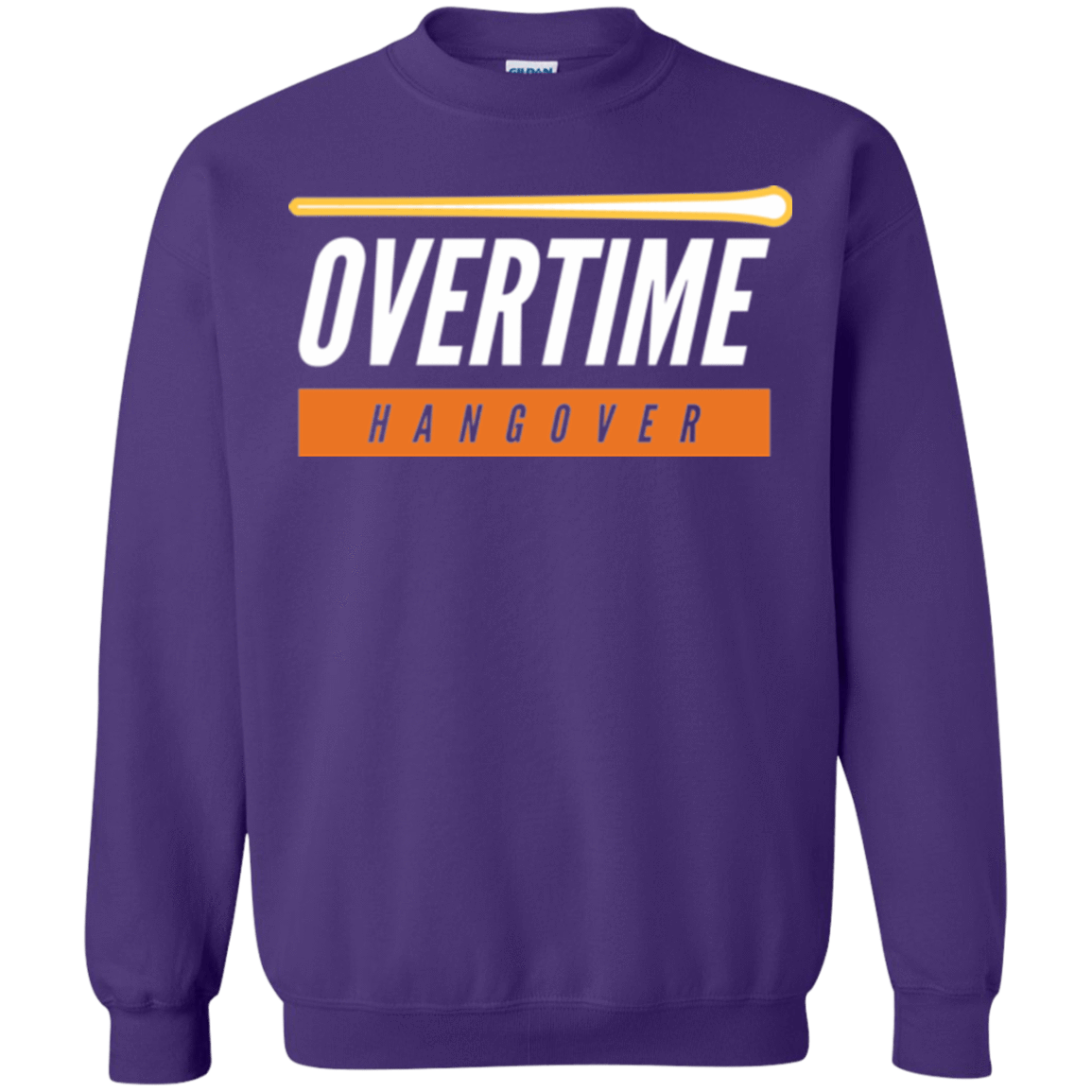 Sweatshirts Purple / Small 99 Percent Hangover Crewneck Sweatshirt