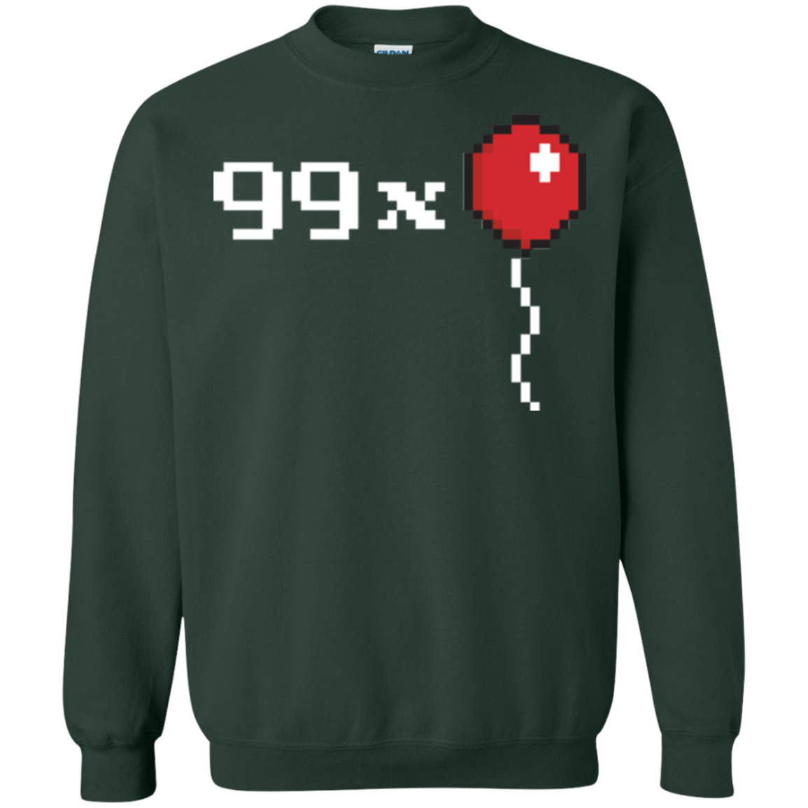 Sweatshirts Forest Green / Small 99x Balloon Crewneck Sweatshirt