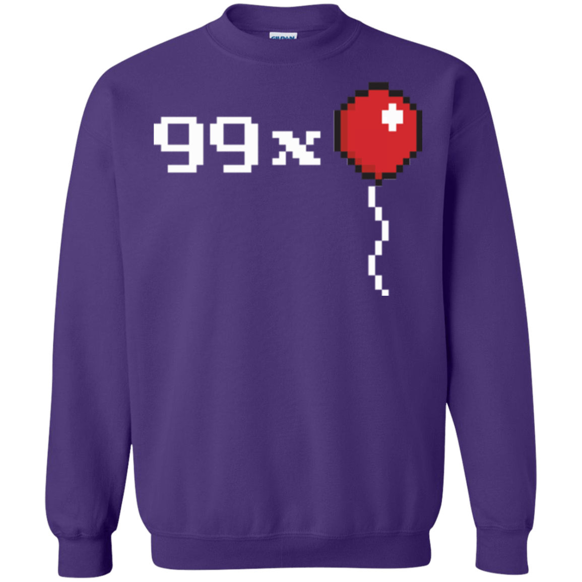 Sweatshirts Purple / Small 99x Balloon Crewneck Sweatshirt