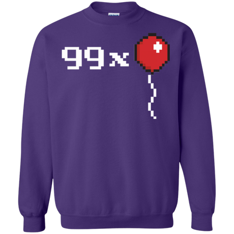 Sweatshirts Purple / Small 99x Balloon Crewneck Sweatshirt