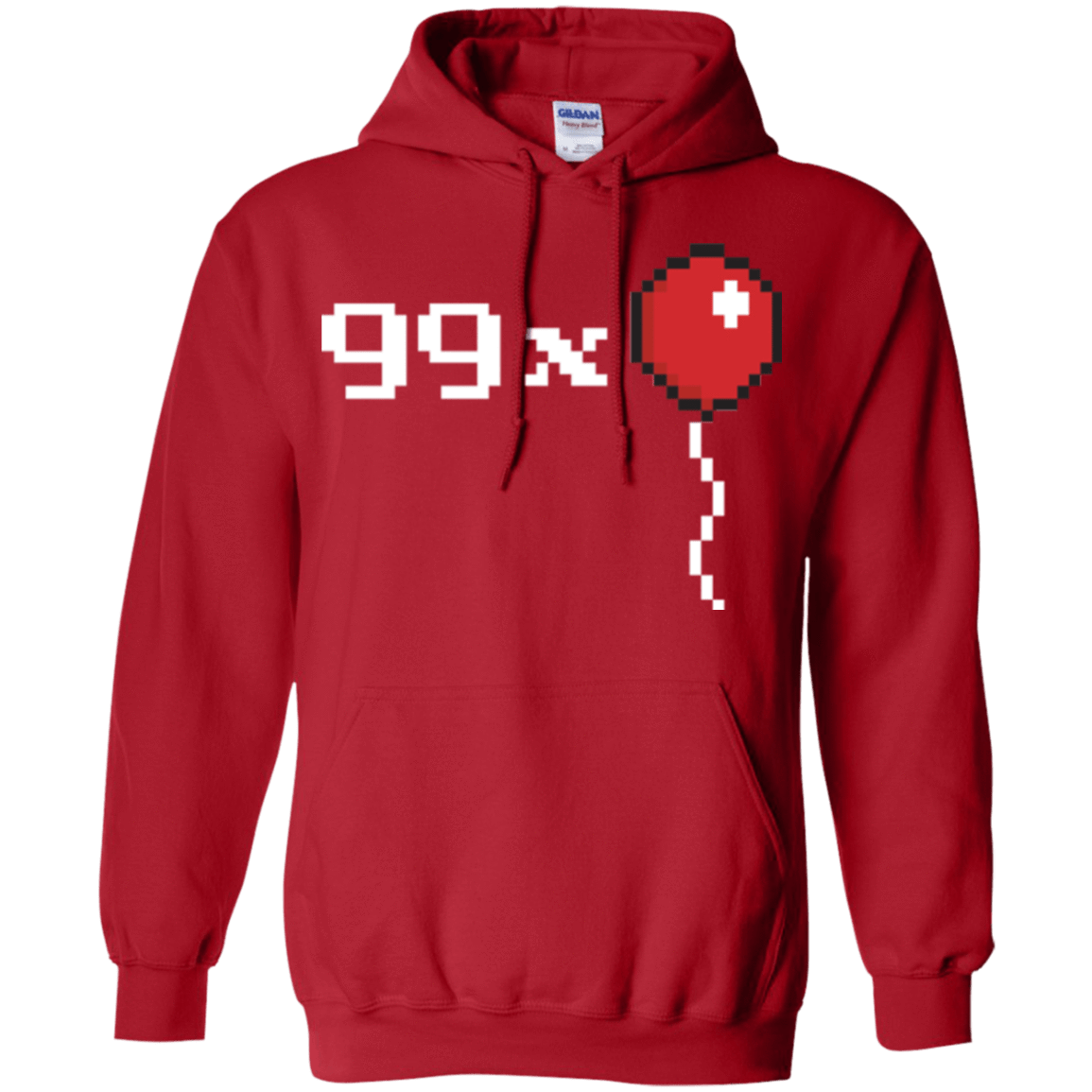 Sweatshirts Red / Small 99x Balloon Pullover Hoodie