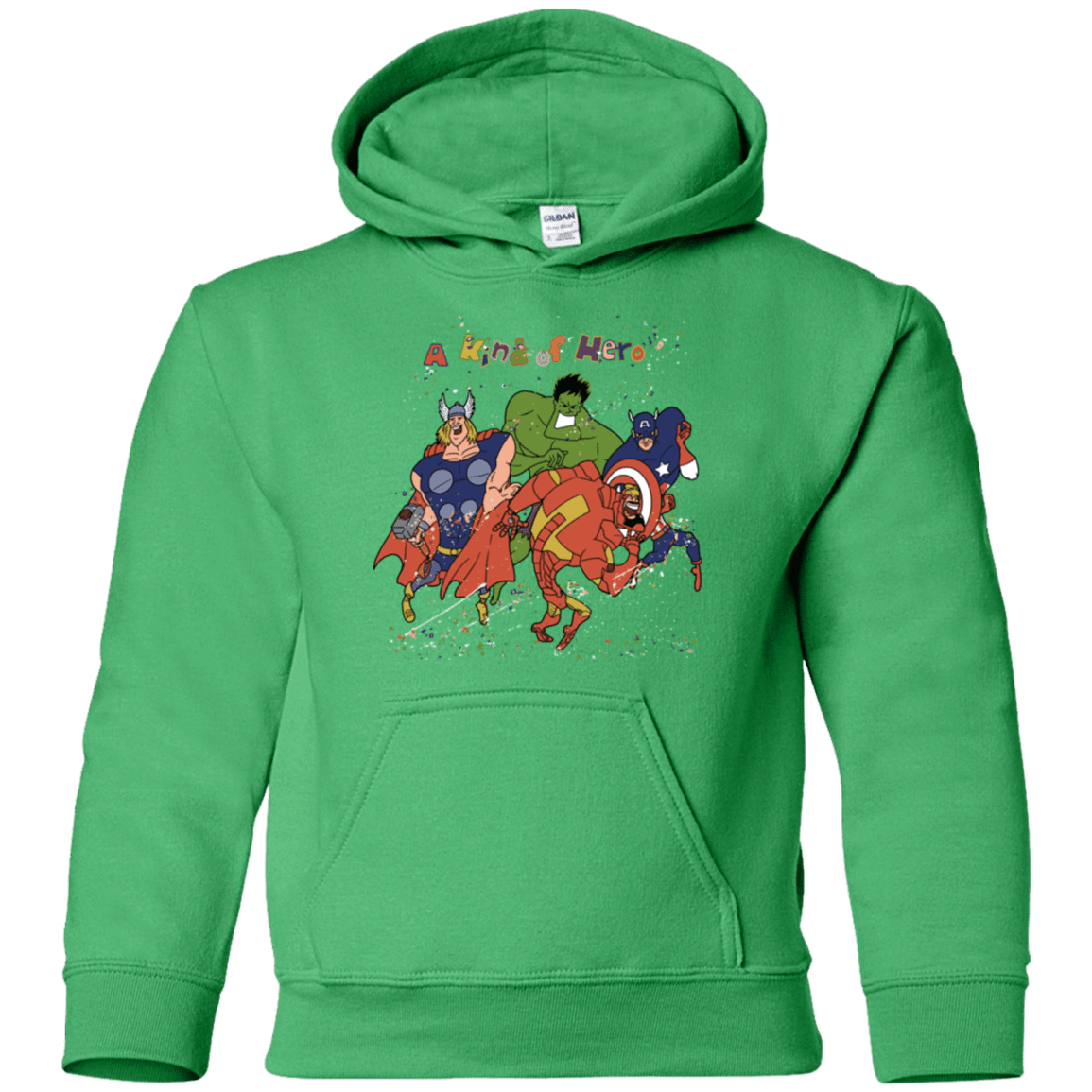 Sweatshirts Irish Green / YS A kind of heroes Youth Hoodie