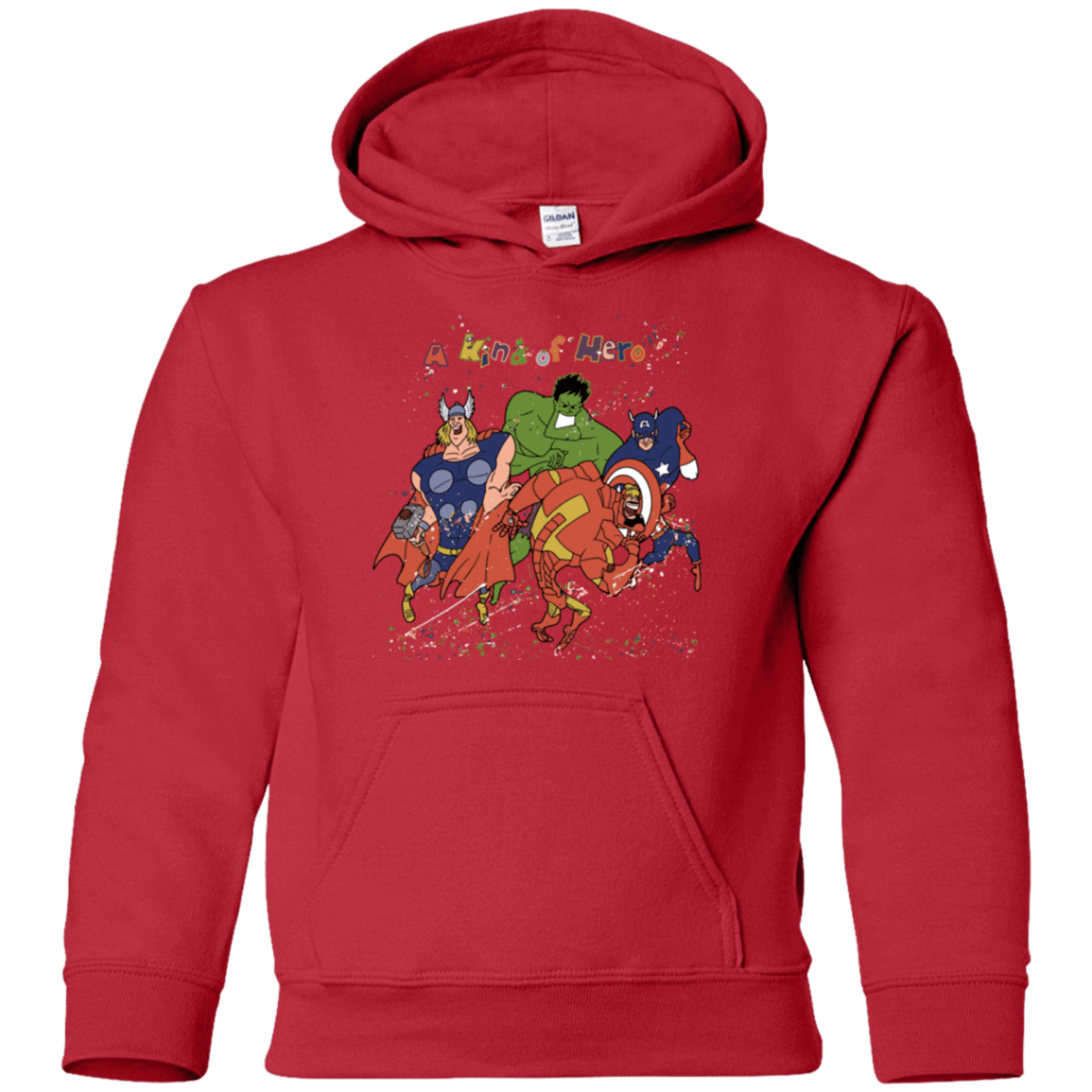 Sweatshirts Red / YS A kind of heroes Youth Hoodie