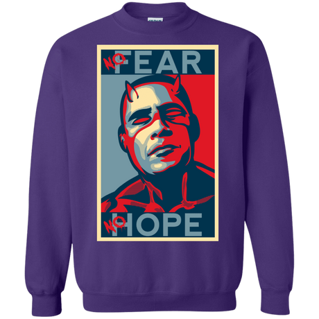 Sweatshirts Purple / S A man with no fear Crewneck Sweatshirt