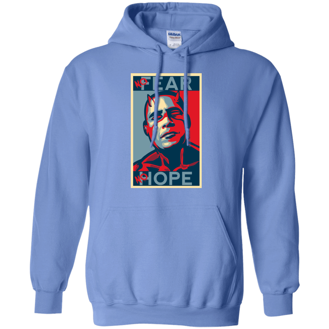 Sweatshirts Carolina Blue / Small A man with no fear Pullover Hoodie