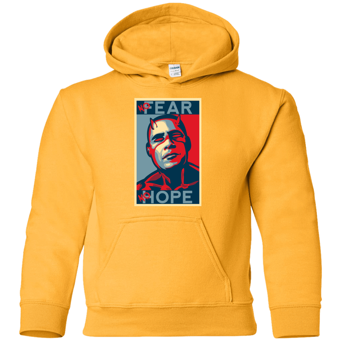 Sweatshirts Gold / YS A man with no fear Youth Hoodie