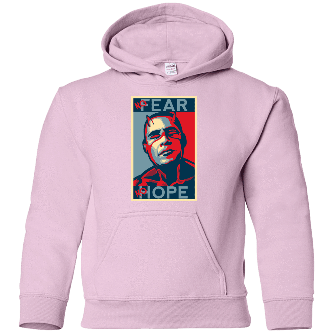 Sweatshirts Light Pink / YS A man with no fear Youth Hoodie