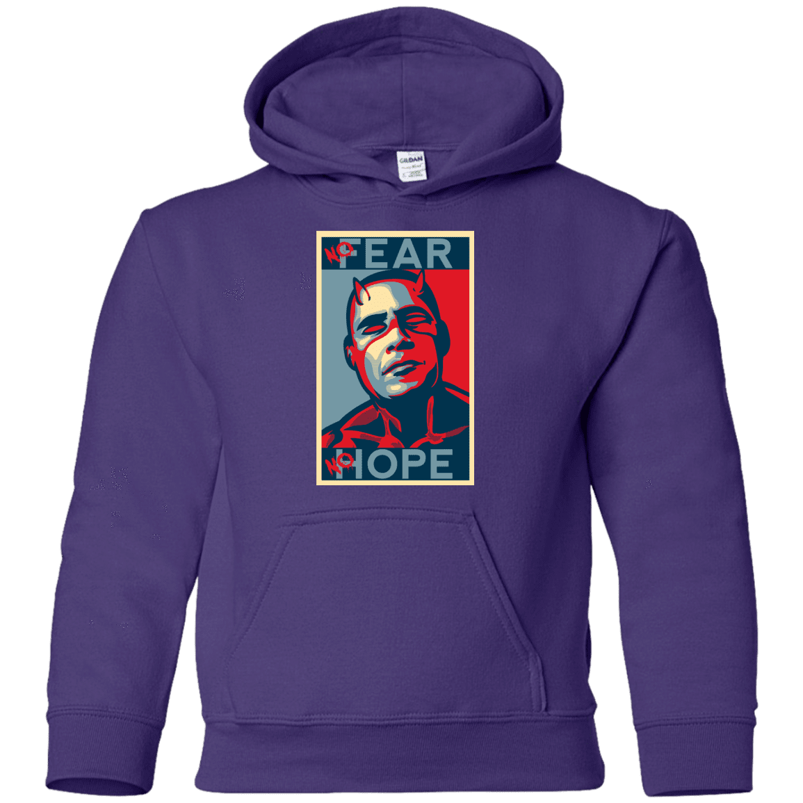 Sweatshirts Purple / YS A man with no fear Youth Hoodie