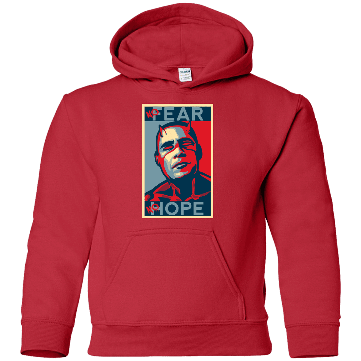 Sweatshirts Red / YS A man with no fear Youth Hoodie