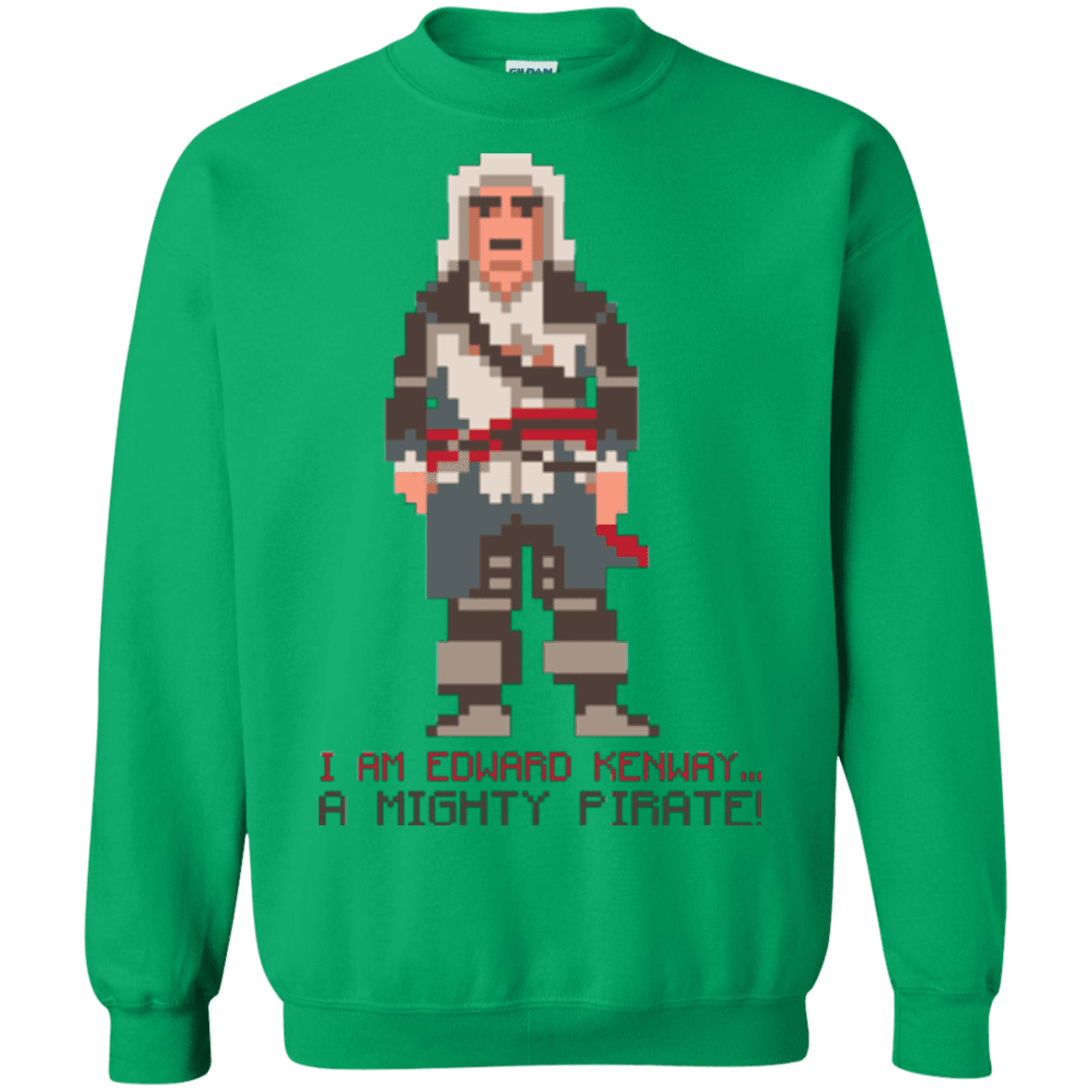 Sweatshirts Irish Green / Small A Mighty Pirate Crewneck Sweatshirt