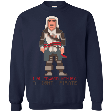 Sweatshirts Navy / Small A Mighty Pirate Crewneck Sweatshirt