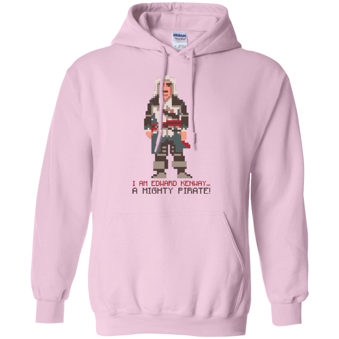 Sweatshirts Light Pink / Small A Mighty Pirate Pullover Hoodie