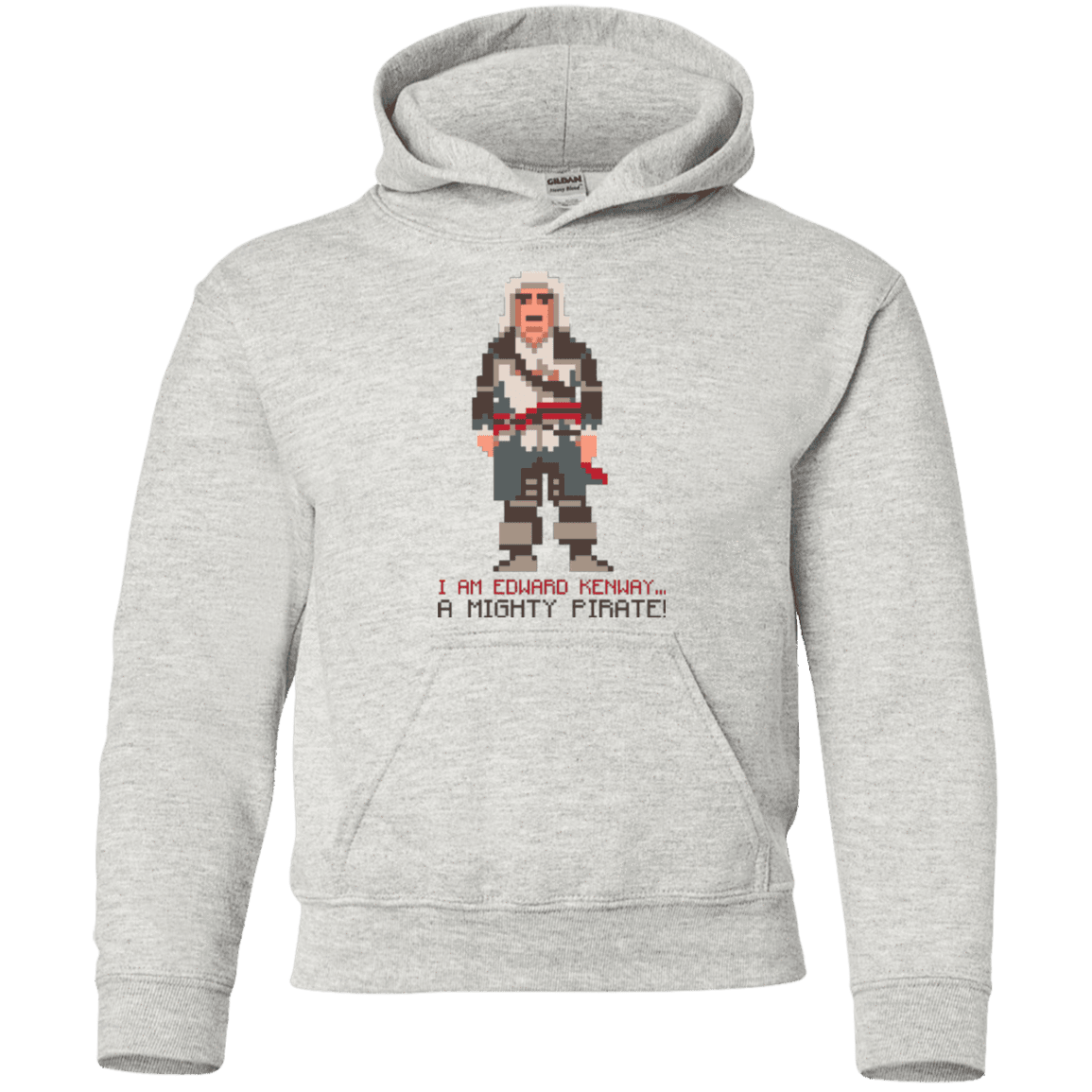 Sweatshirts Ash / YS A Mighty Pirate Youth Hoodie