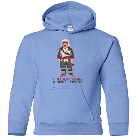 Sweatshirts Carolina Blue / YS A Mighty Pirate Youth Hoodie