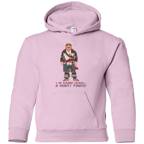 Sweatshirts Light Pink / YS A Mighty Pirate Youth Hoodie