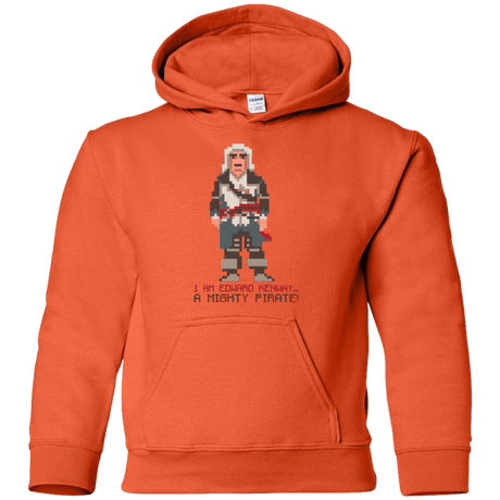 Sweatshirts Orange / YS A Mighty Pirate Youth Hoodie